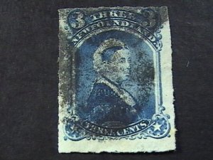 NEWFOUNDLAND # 39-USED------SINGLE------1877