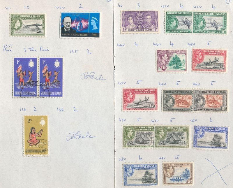 Gambia Ghana Gilbert Ellice EVII/QE M&U (Apx 70+Items) ZK17