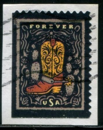 5617 US (55c) Western Wear SA, used on paper