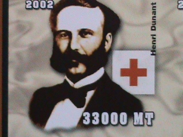 ​MOZAMBIQUE-2002-WORLD FAMOUS PERSONS-HIGH CATALOG VALUE IMPERF  MNH S/S VF