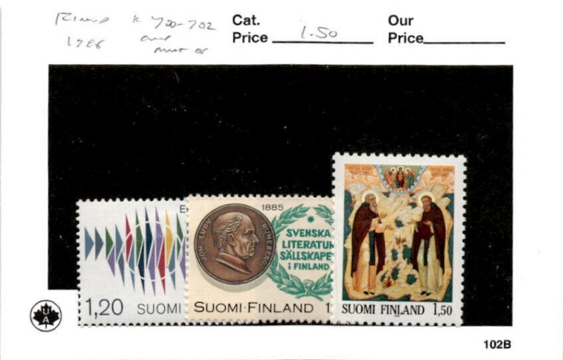 Finland, Postage Stamp, #700-702 Mint Hinged, 1985 (AB)