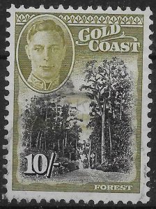 GOLD COAST SG146 1948 10/= BLACK & SAGE-GREEN USED