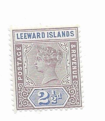 Leeward Islands #3 MH - Stamp - CAT VALUE $8.50