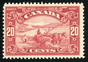 Canada Scott 157 Mint HR OG  dark carmine 1929 QC044  bhmstamps