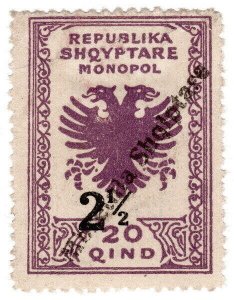 (I.B) Albania Revenue : Customs & Excise 2½q on 20q OP (unlisted)