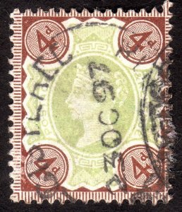 1887, Great Britain, 4p, Used, Sc 116, Sg 205