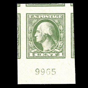 WCstamps: U.S. Scott #531  1c Gray Green With Plate Number GEM Mint OGnh CV $21