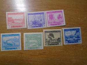 Chile  #  186-92  MNH