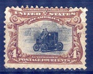 United States USA 1901 Pan - American Exposition Cars Sc. 296 Mint no gum