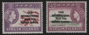 VIRGIN ISLANDS 190-191    MINT HINGED     SET