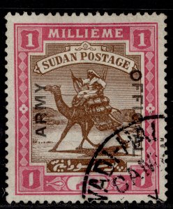 SUDAN EDVII SG A4, 1m brown & pink, FINE USED. Cat £300. WMK QUATREFOIL