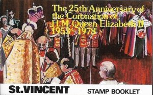 1978 St Vincent  25th anniv of Coronation Complete Booklet SC# 528-537 Mint