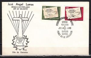 Venezuela, Scott cat. C925-926. Composer. Jose Lama issue. First Day Cover. ^