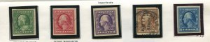 Page of Washington/Franklin Used & Mint Stamps 944h
