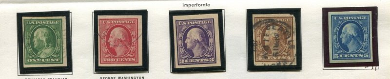 Page of Washington/Franklin Used & Mint Stamps 944h