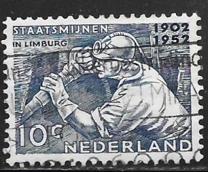 Netherlands 331: 10c Miner with drill, used, F-VF