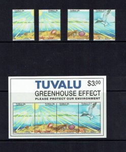 Tuvalu: 1993  Environmental Protection, MNH set + M/Sheet