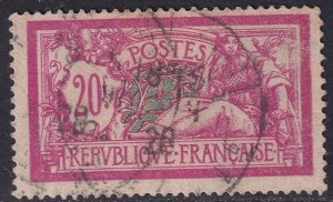 France 1926 Sc 132 used surface scuff mark on right