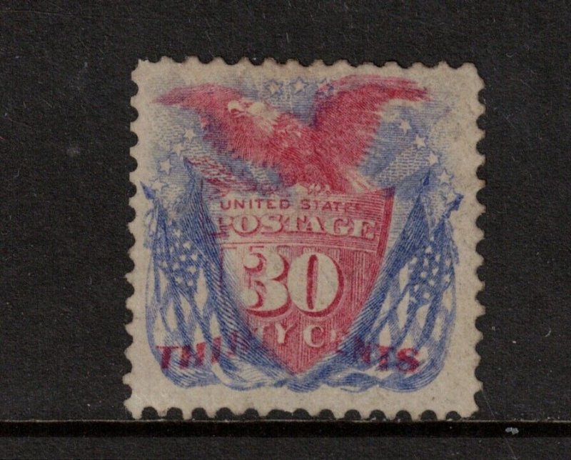 USA #121a Mint Fine+ Full Original Gum Hinged Without Grill **With Certificate**