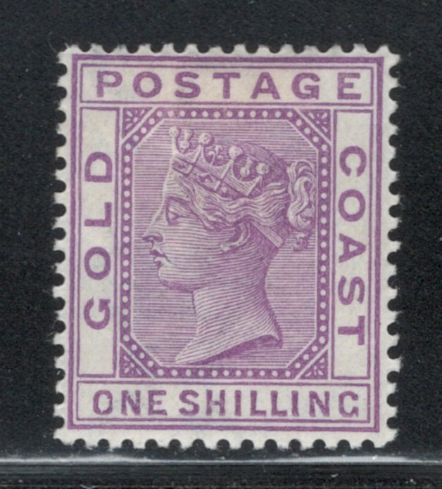 Gold Coast 1888 Queen Victoria 1sh Scott # 19 MH