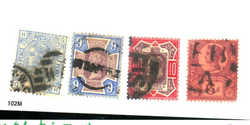 GREAT BRITAIN #82 119-120 137 USED FVF Cat $195