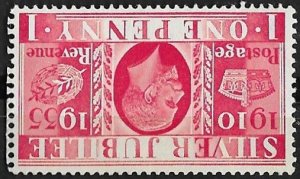 Great Britain # 227  Geo.V Silver Jubilee  - 1d. Inverted Wmk.   (1)  VF Unused