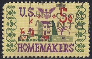 1253 5 cent Homemakers, Sampler VF used