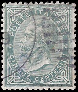 Italy 1863 Sc 24-33 less 28 used vg-vf