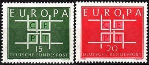 GERMANY 1963 EUROPA. Complete Set, MNH