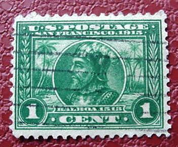 USA 397: 1c Panama-Pacific, used single, F-VF