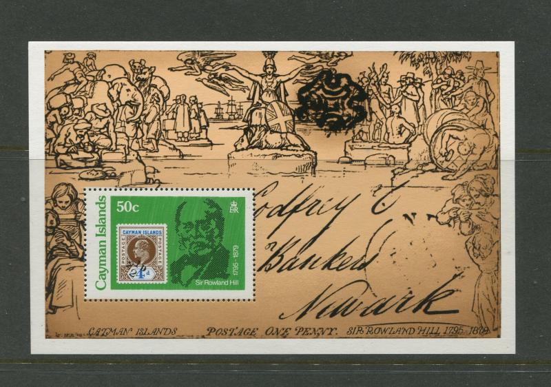 Cayman Islands -Scott 429 - Sir Rowland Hill -1979- MNH -Souvenir Sheet