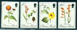 Pitcairn Islands #110-113  M NH  CV$10.05   Flowers