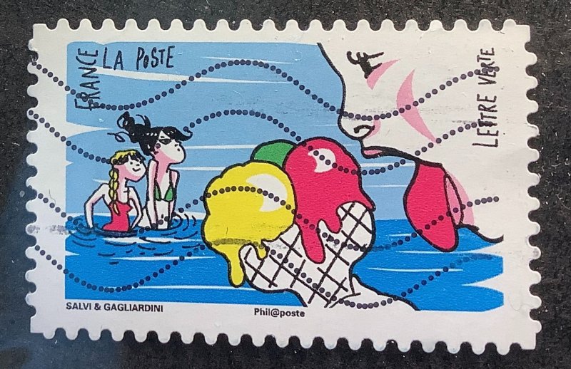 France 2016 Scott 5058 used -  Under the sun, ice cream