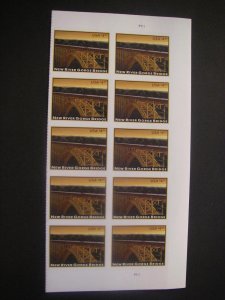 Scott 4511, $4.95 New River Gorge Bridge PB10 #P1111 UR & LR