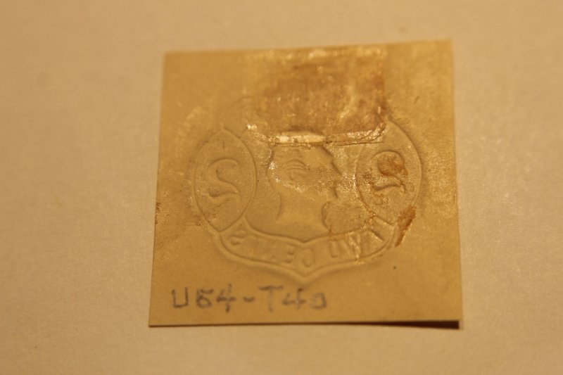 US U54  CUT SQUARE UNUSED