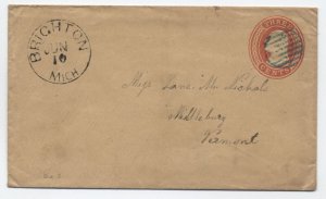 1850s U6 nesbitt envelope Brighton MI black cDS [h.4719]