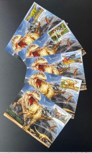 2015 Togo Mi. 6759 - 6763 Maximum Maxi Card Dinosaurs Dinosaurs-