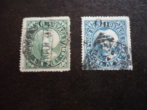 Stamps - India Sirmoor - Scott# O10-O11 - Used Part Set of 2 Stamps