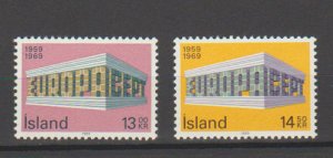 Iceland 406-407 Europa CEPT 1969 MNH