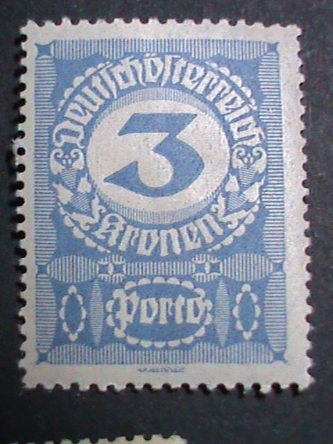 AUSTRIA STAMP-1920-SC#84//92  POSTAGE DUE STAMPS- MINT-100 YEARS OLD