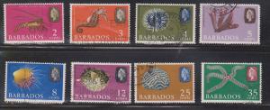 BARBADOS Scott # 268//77 Used - QEII Fish & Marine Life