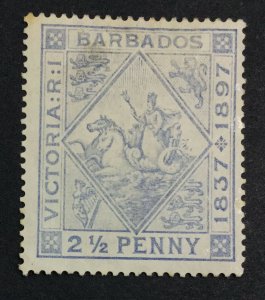 MOMEN: BARBADOS SG #119 CROWN CC MINT OG H £18 LOT #6787