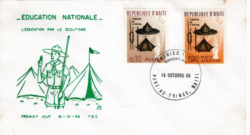 Haiti 1966 Sc 557, C271 FDC-2