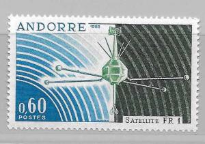 Andorra French 171 FR-1 Satellite single MNH