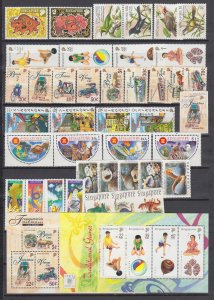 Z5041 JL stamps 9 different singapore mnh sets + 2 s/s lot