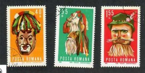 Romania; Scott 2131-2133; 1969; Precanceled; NH