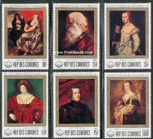 Comoros 1978, P.P. Rubens 6v, MNH