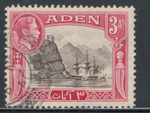 Aden 1939 King George VI & Capture of Aden 3a Scott # 22 Used