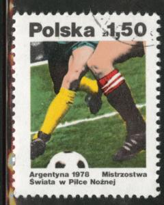 Poland Scott 2265 Used 1978  favor canceled Soccer stamp