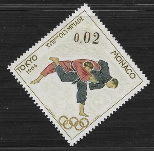 Monaco #593 2c Olympic Games - Judo ~ MH